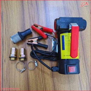 DeshHatBD 12V Fuel Transfer Pump, Diesel Transfer Pump Kit with Hose Nozzle for Portable, High-Efficiency